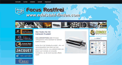 Desktop Screenshot of edelstahl-finden.com